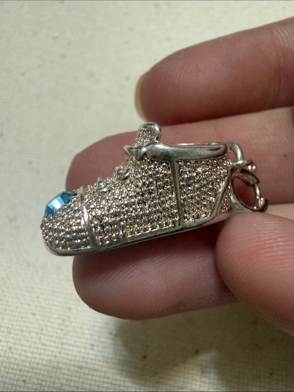 Sterling Silver 925 engraved Casey charm birthstone shoe - Picture 2 of 10